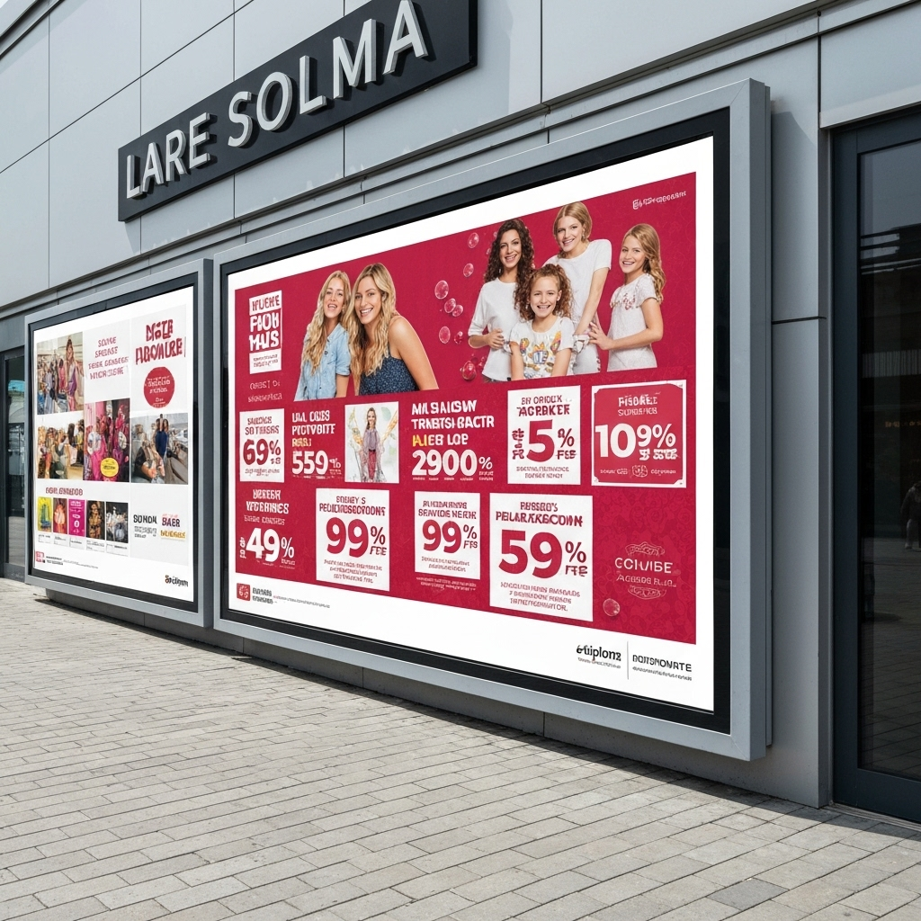 Banner reklamowy 6x3m dla centrum handlowego